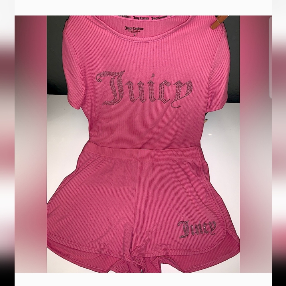 Juicy Couture Pink Logo 💗 Bling Pajamas
